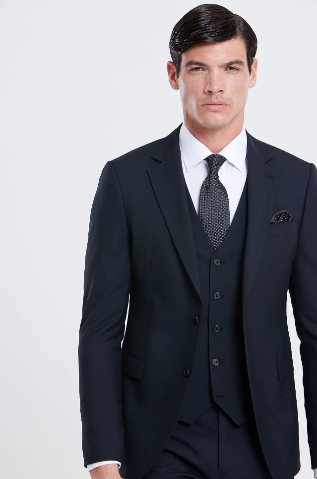 James Comfort Fit Waistcoat - Black