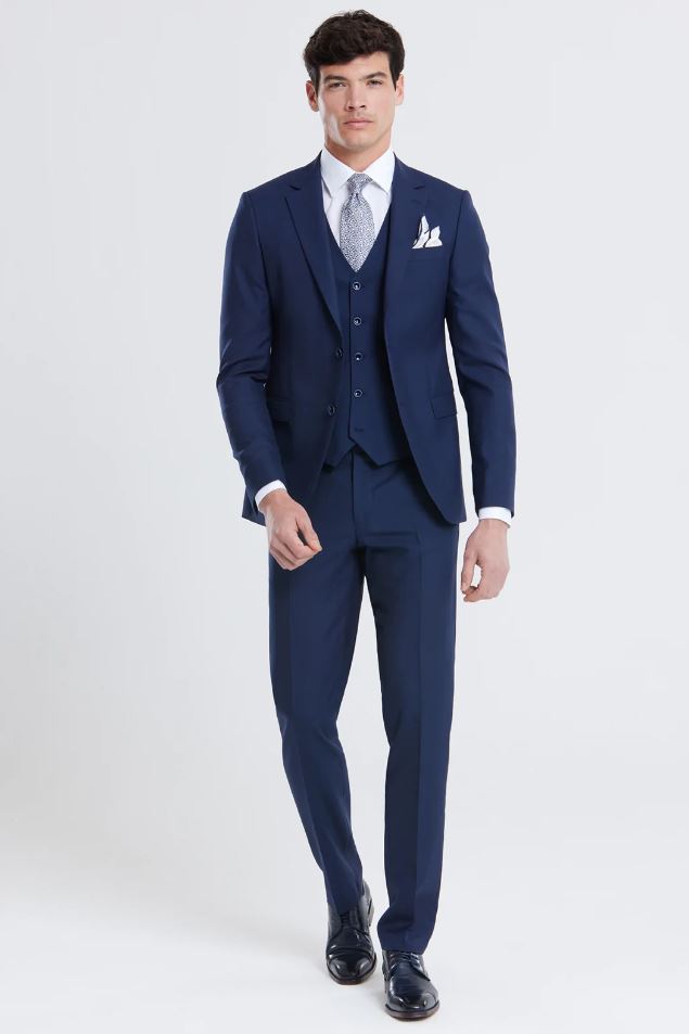 James Tailored Fit Suit Jacket - Navy