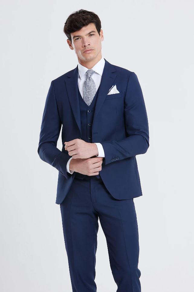 James Tailored Fit Suit Jacket - Navy