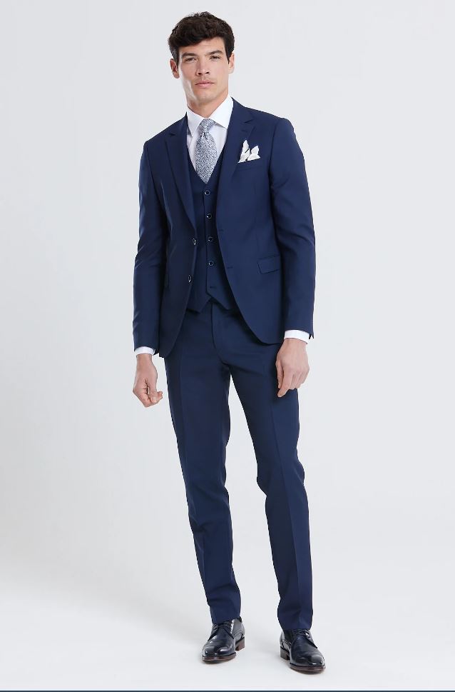 James Tailored Fit Suit Jacket - Navy