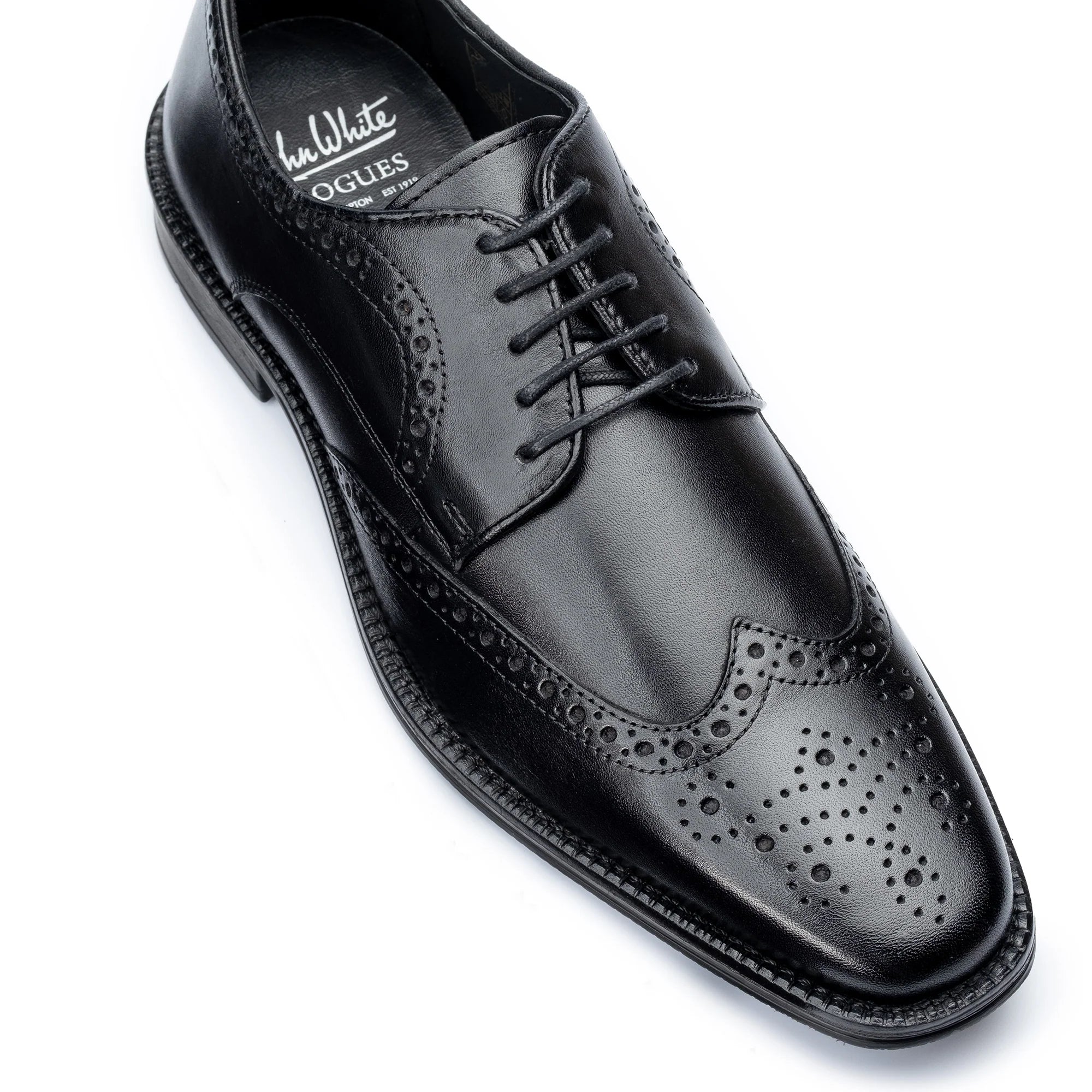 JERMYN  Brogue Shoes - Black