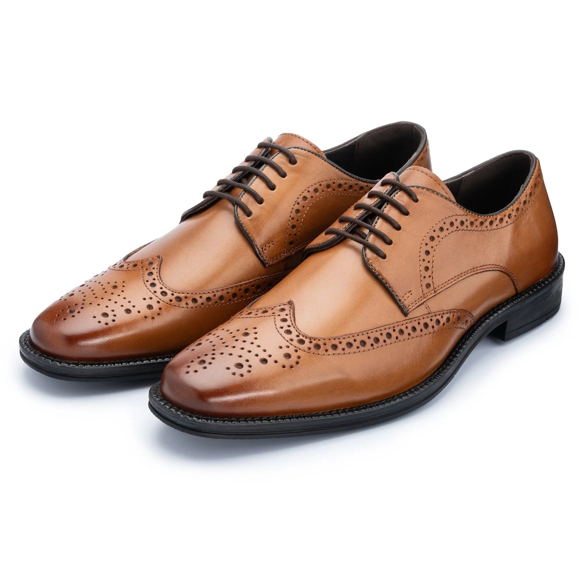 JERMYN  Brogue Shoes - Tan