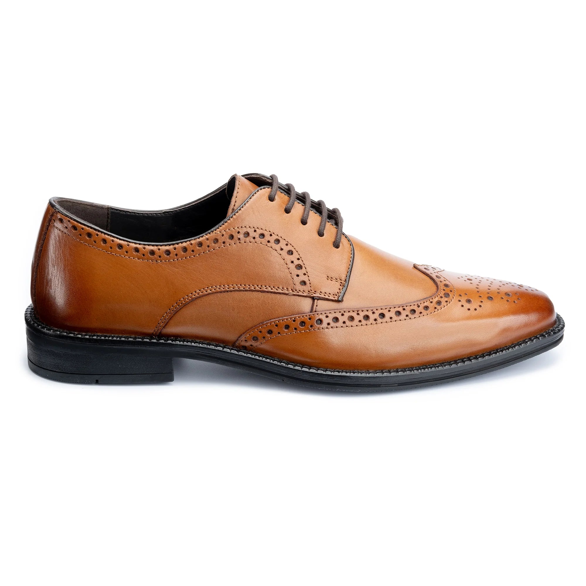 JERMYN  Brogue Shoes - Tan