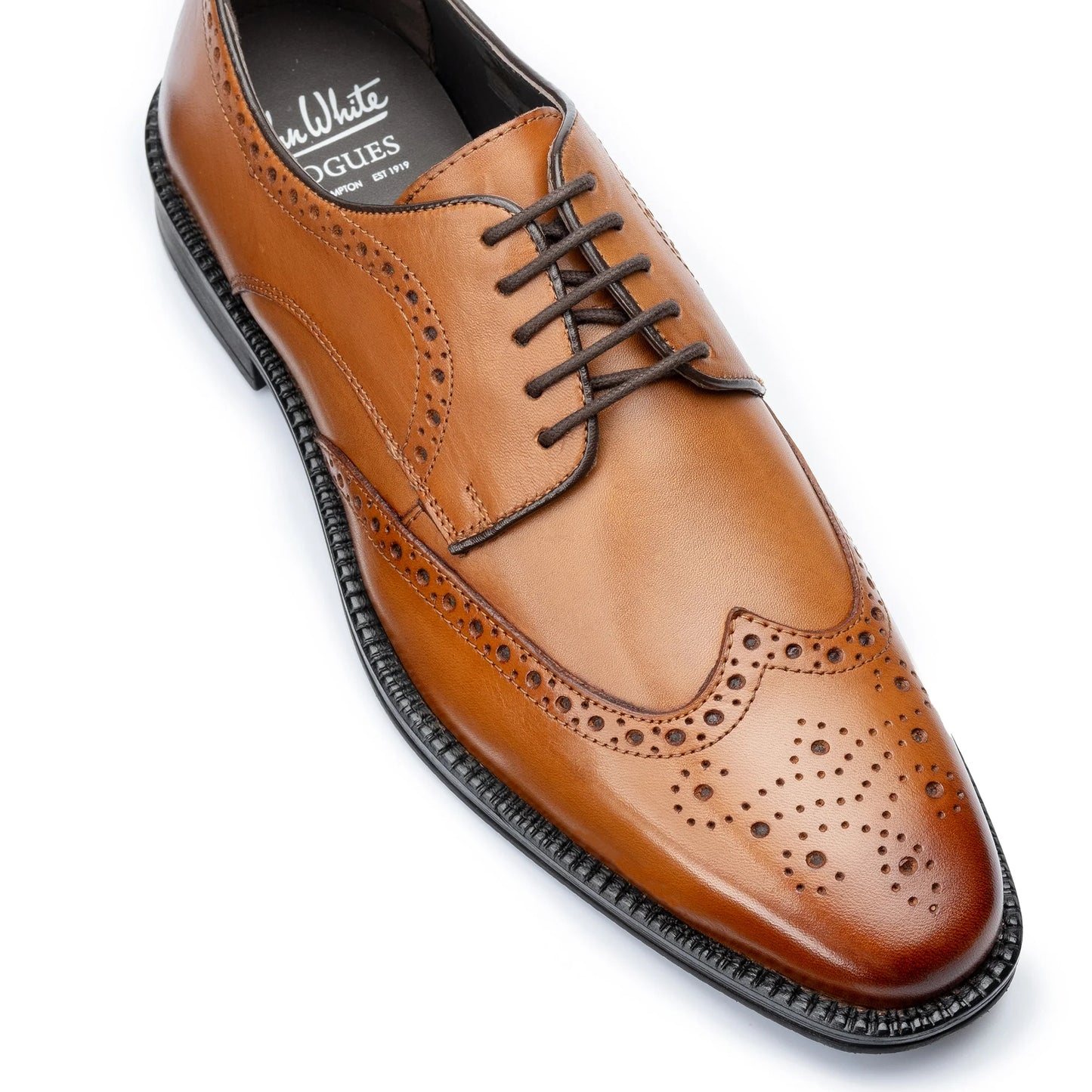 JERMYN  Brogue Shoes - Tan