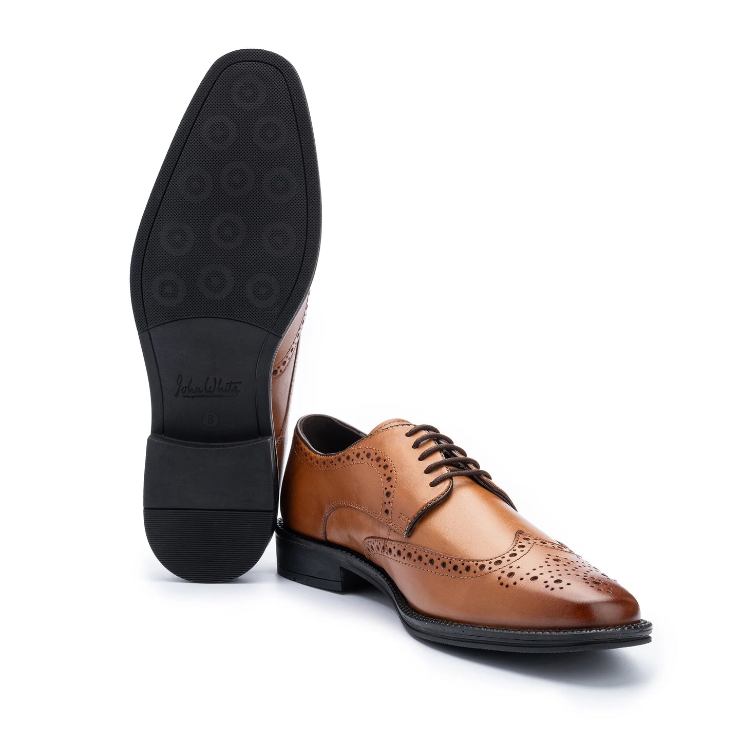 JERMYN  Brogue Shoes - Tan