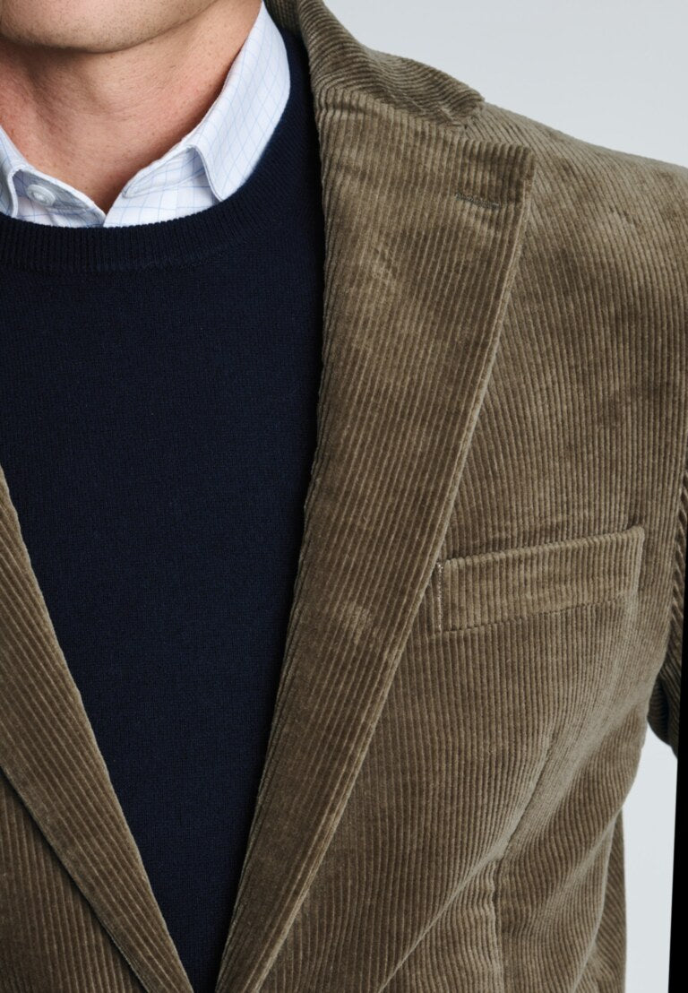 Kenny Stretch Corduroy Jacket – Sand