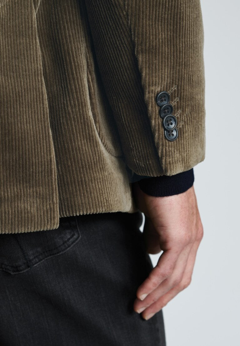 Kenny Stretch Corduroy Jacket – Sand