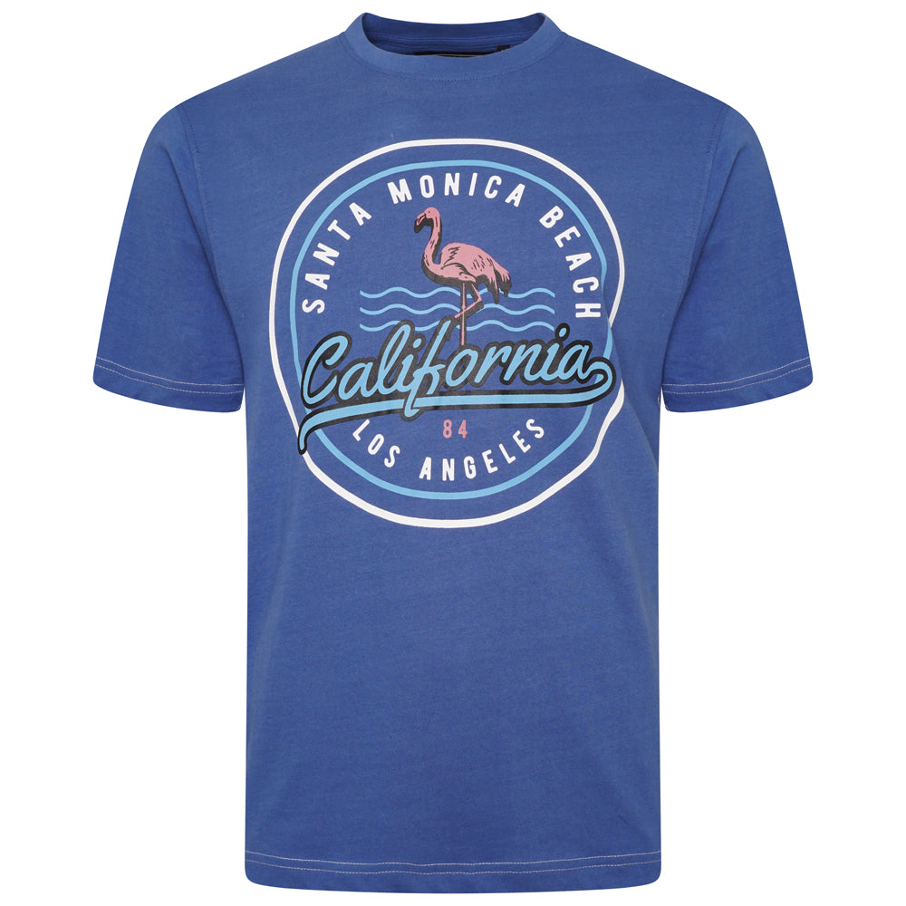 BigMens Printed Tee - Santa Monica Blue