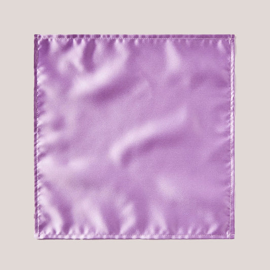 Plain Satin Hankie - Lavender