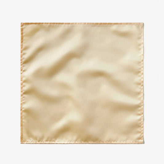 Plain Satin Hankie - Lemon