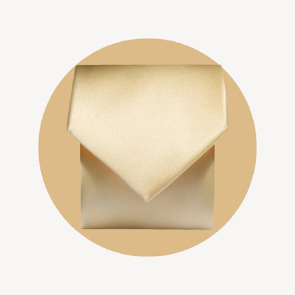 Plain Satin Tie - Lemon