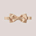 Satin Clip-On Bow Tie - Light Beige