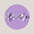 Satin Clip-On Bow Tie - Lilac