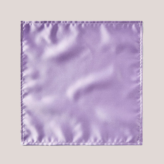 Plain Satin Hankie - Lilac