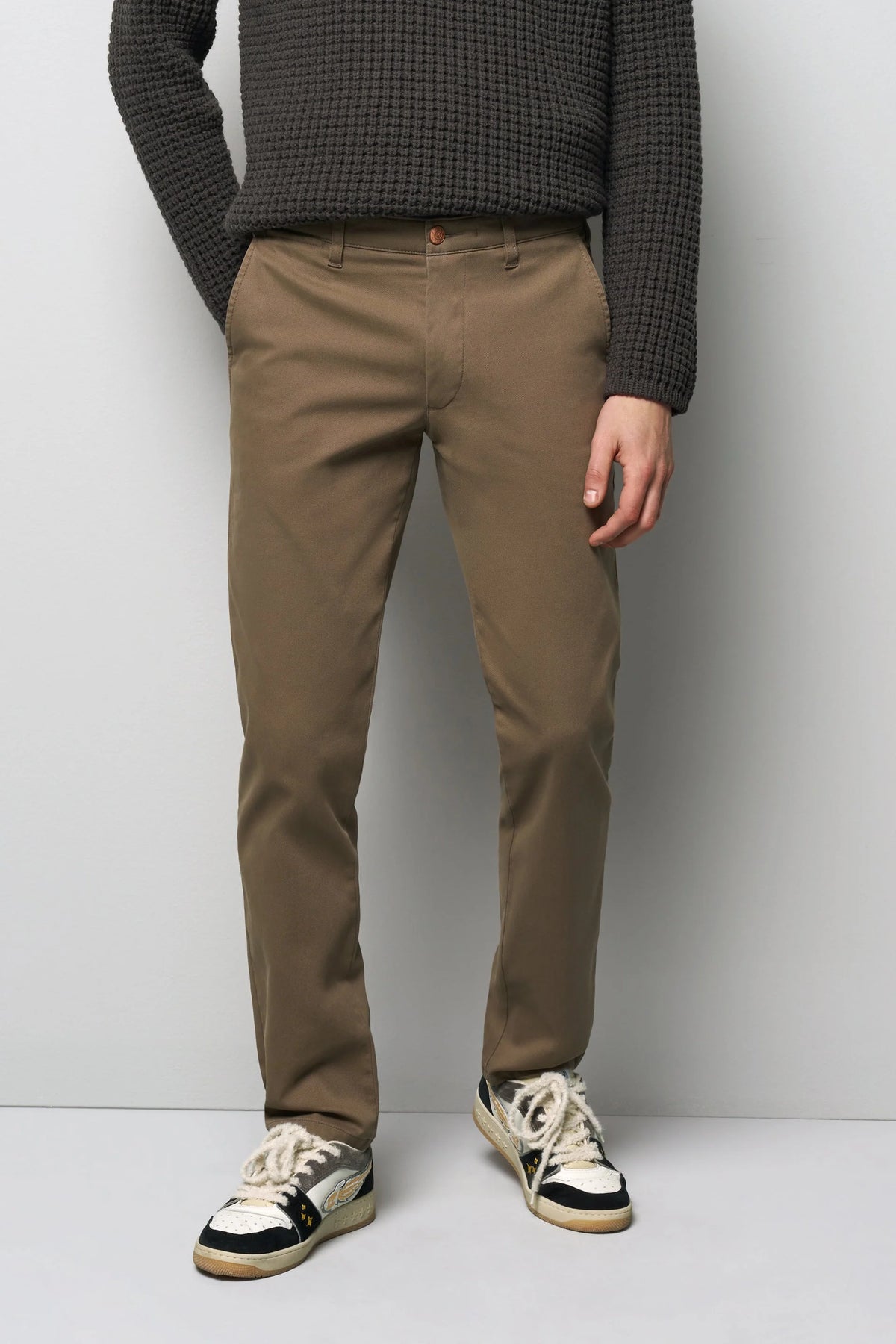 M5 Stretch Cotton Structure Chino - Taupe