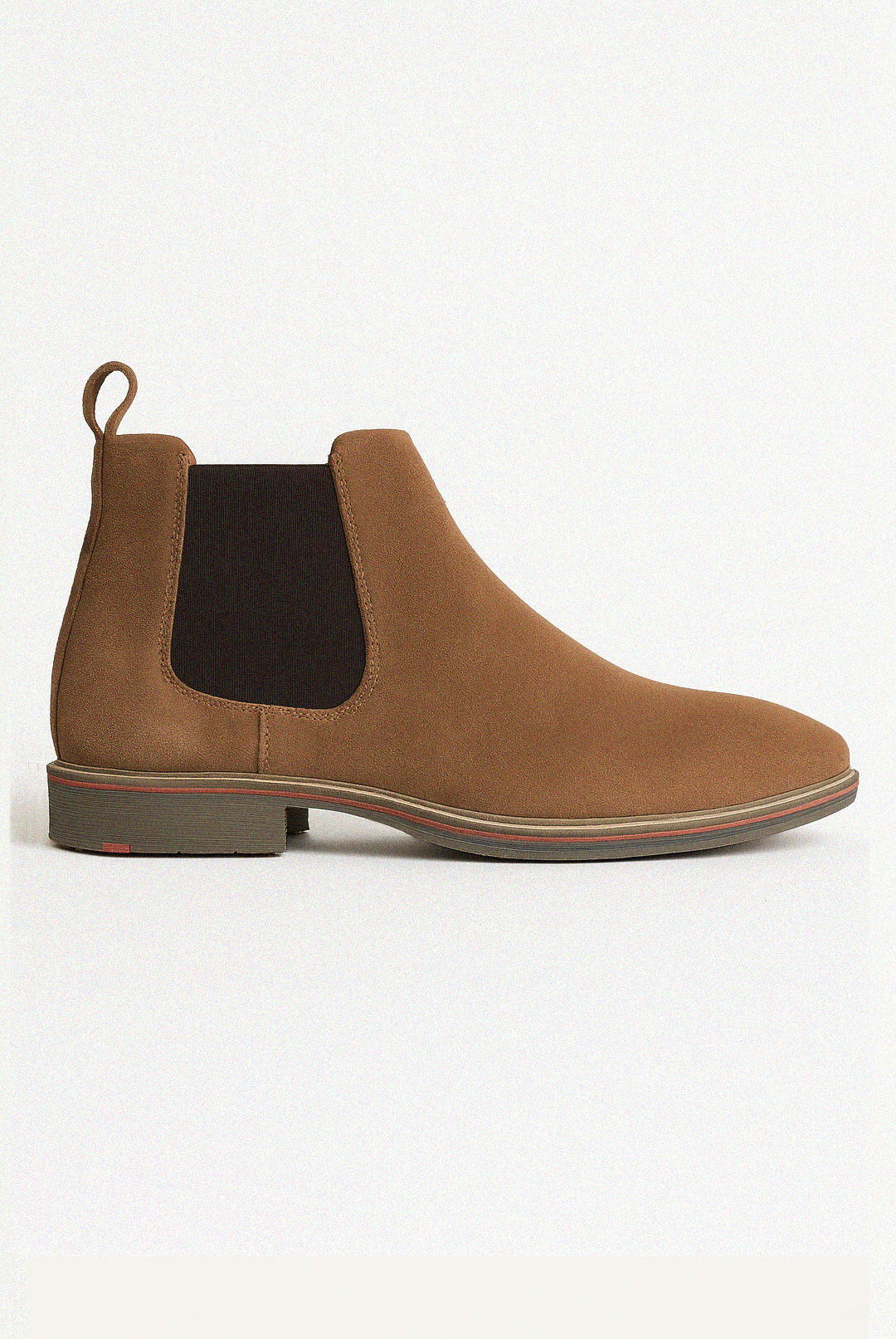 Suede Leather Chelsea Boot - Sand