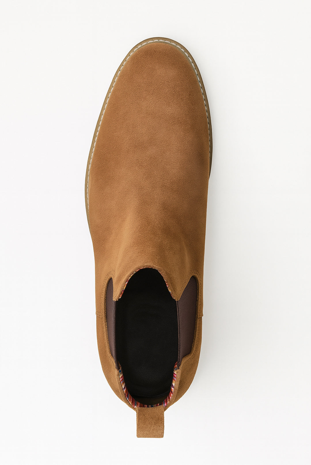 Suede Leather Chelsea Boot - Sand