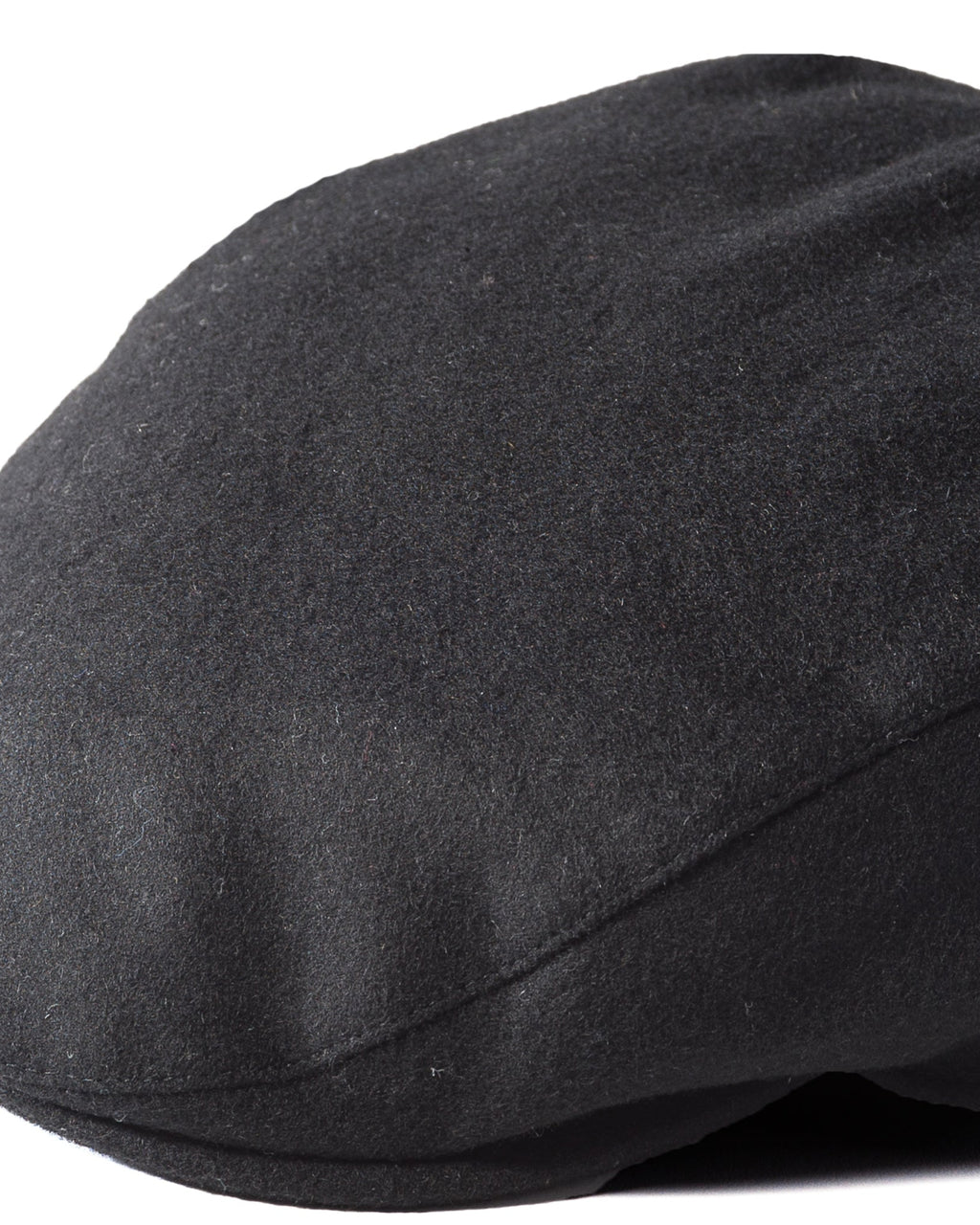 Flat Cap - Melton Black