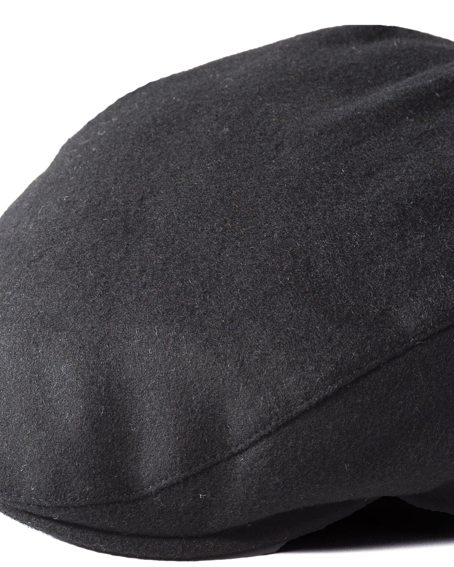 Flat Cap - Melton Black