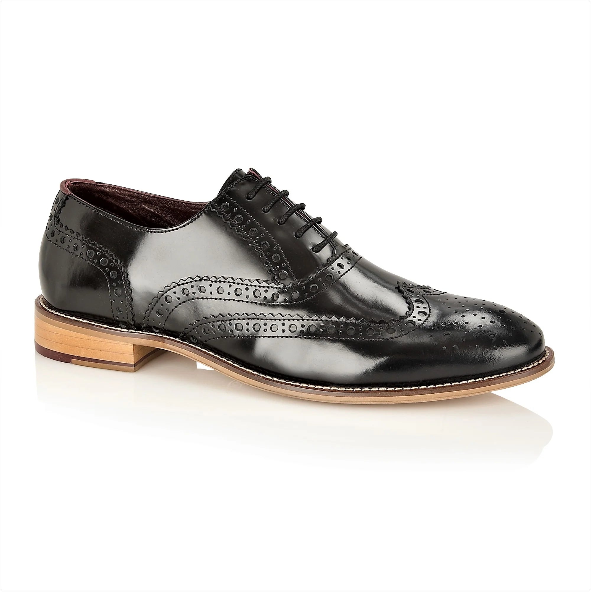 Gatsby Brogue - Polished Black