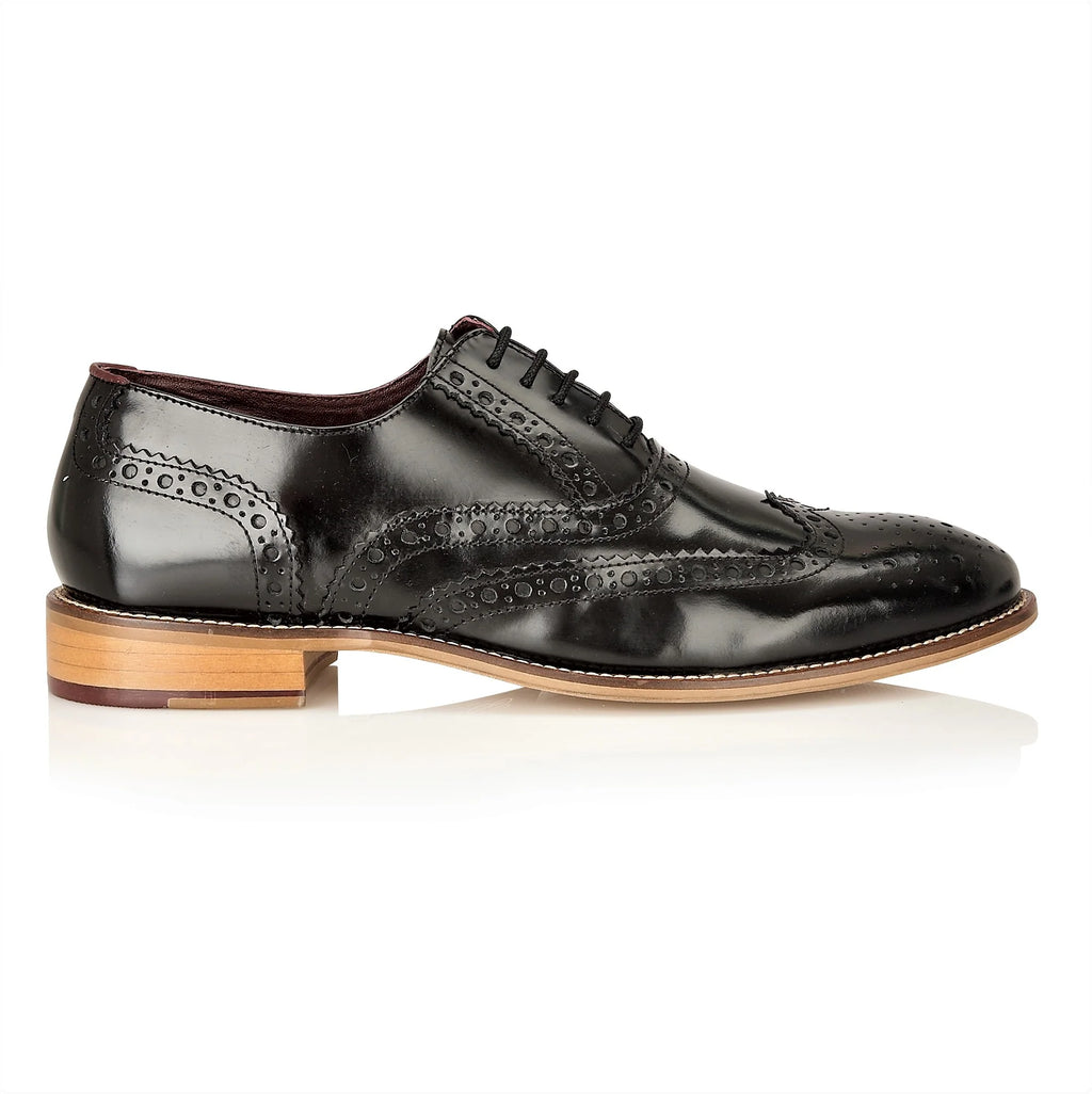 Gatsby Brogue - Polished Black
