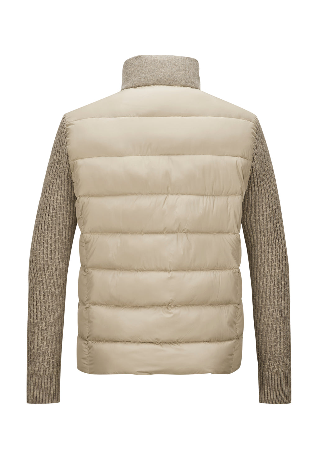 Milestone Wool-Blend Knitted Sleeve Jacket - Oatmeal