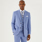 Sky Blue 3 Piece Tailored Fit Suit - Trousers
