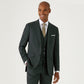 Dark Green 3 Piece Tailored Fit Suit - Trousers