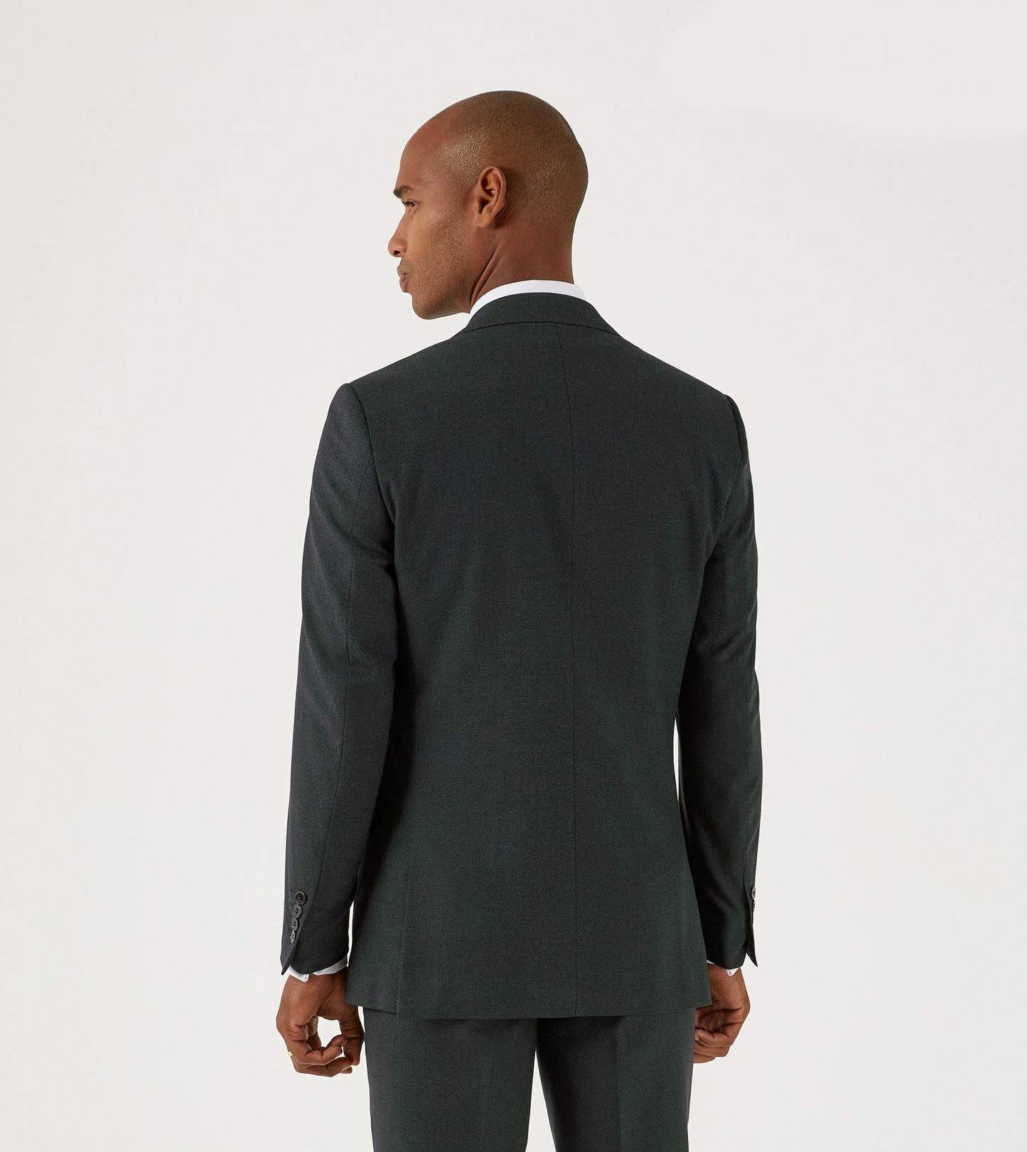 Dark Green 3 Piece Tailored Fit Suit - Jacket