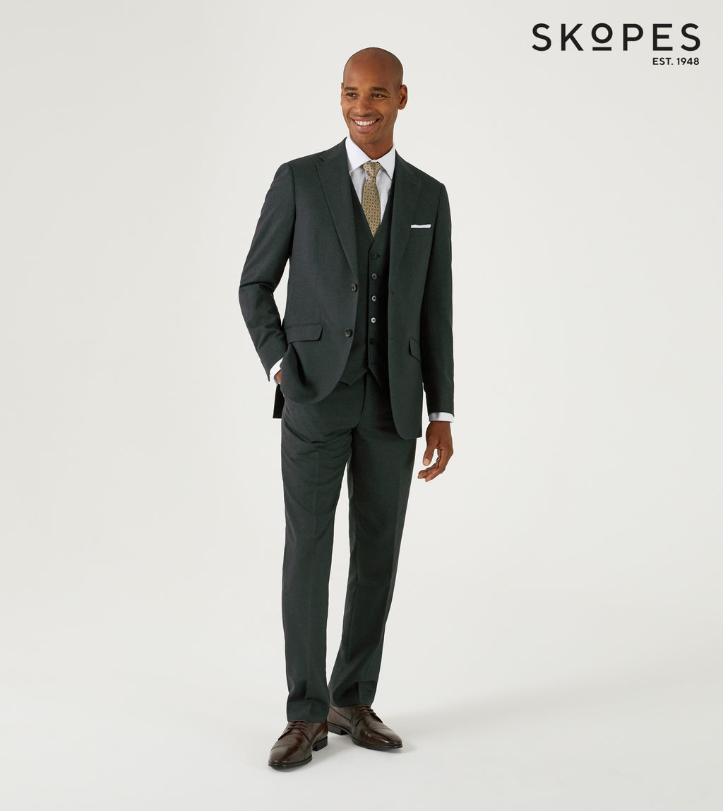 BIG MENS - Harcourt Dark Green Suit - Trousers