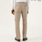Stone Linen-Blend 3 Piece Tailored Fit Suit - Trousers