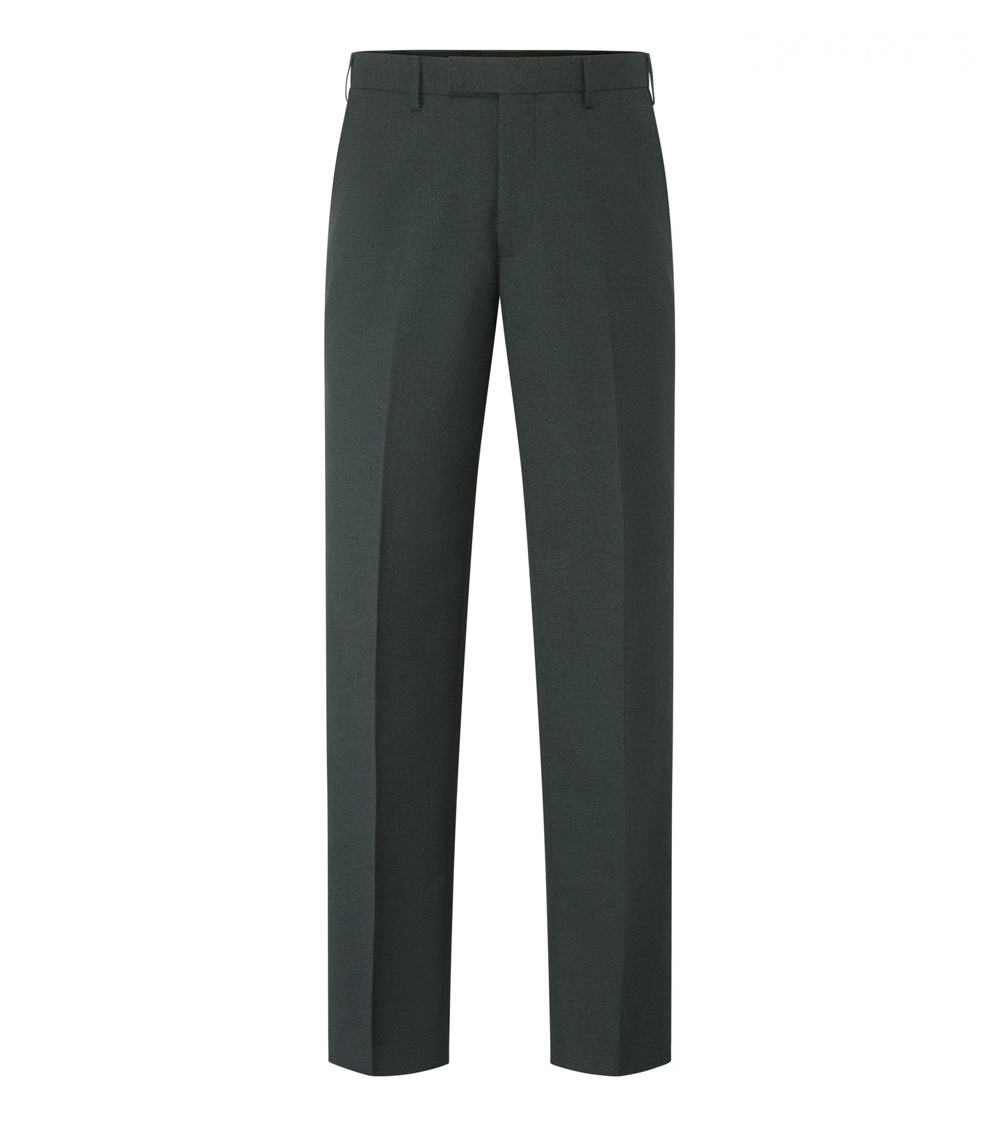 Dark Green 3 Piece Tailored Fit Suit - Trousers