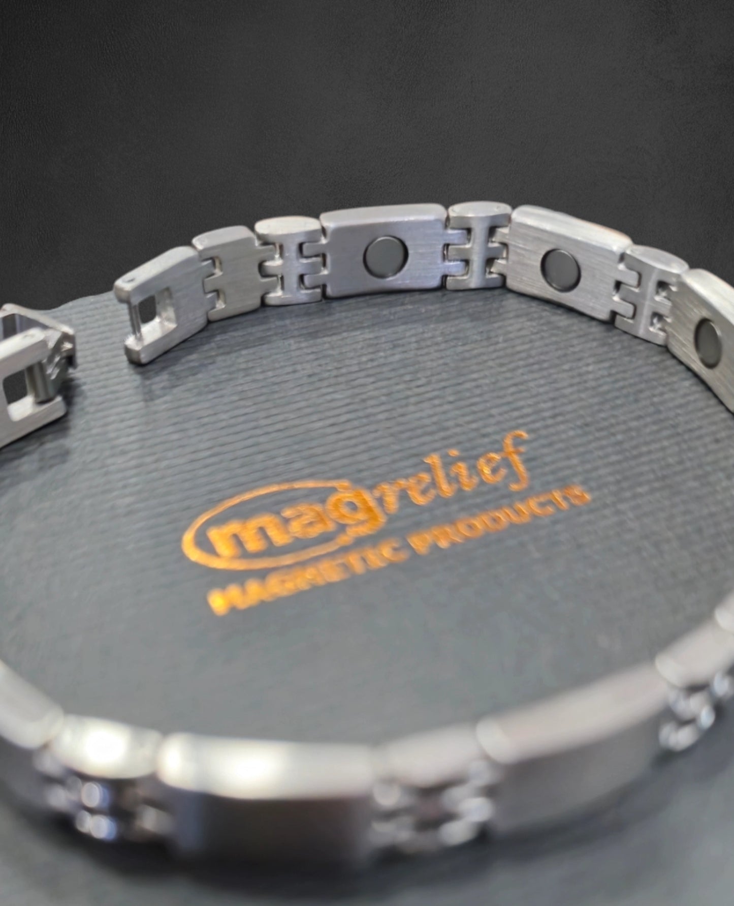 MagRelief - Copper Link Health Bracelet - Silver MR010