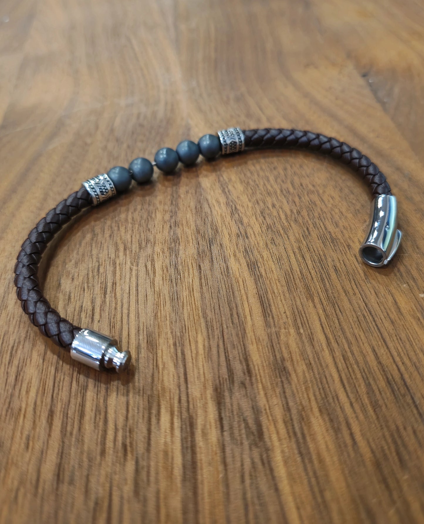 MagRelief - Leather Bracelet - Brown MR012