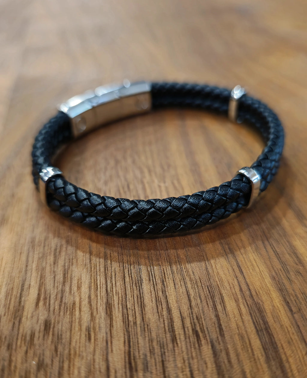 MagRelief - Leather Bracelet - Black MR018