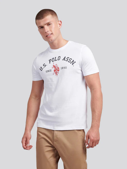 Signature Arch U.S. POLO ASSN. Tee - White