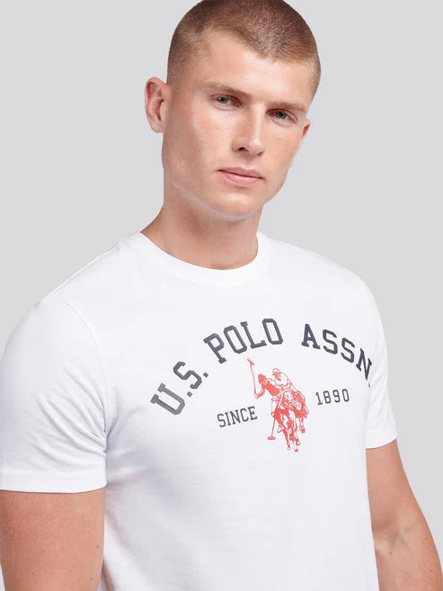 Signature Arch U.S. POLO ASSN. Tee - White