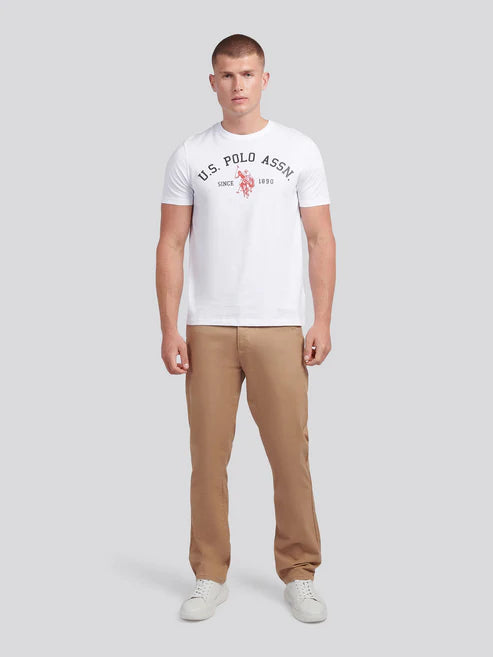 Signature Arch U.S. POLO ASSN. Tee - White
