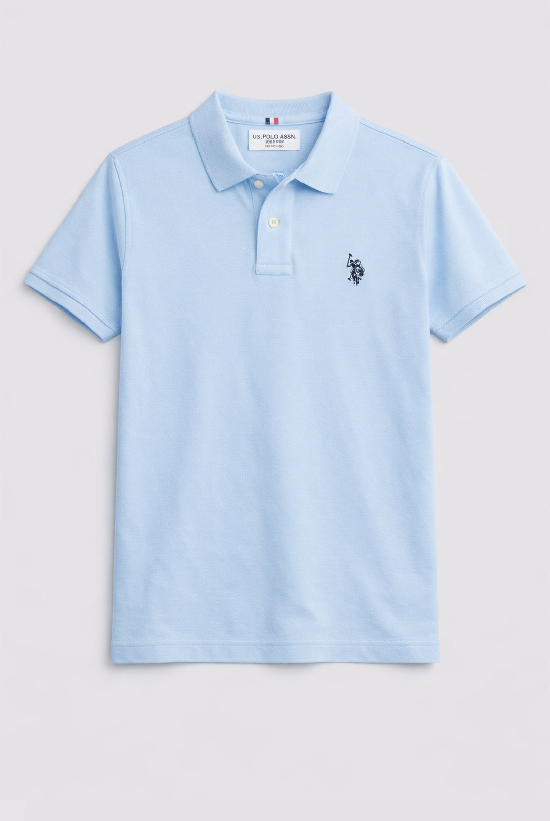Double Horsemen Polo Shirt - Sky Blue