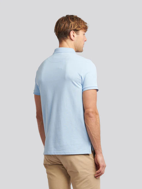 Double Horsemen Polo Shirt - Sky Blue