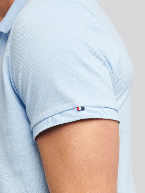 Double Horsemen Polo Shirt - Sky Blue