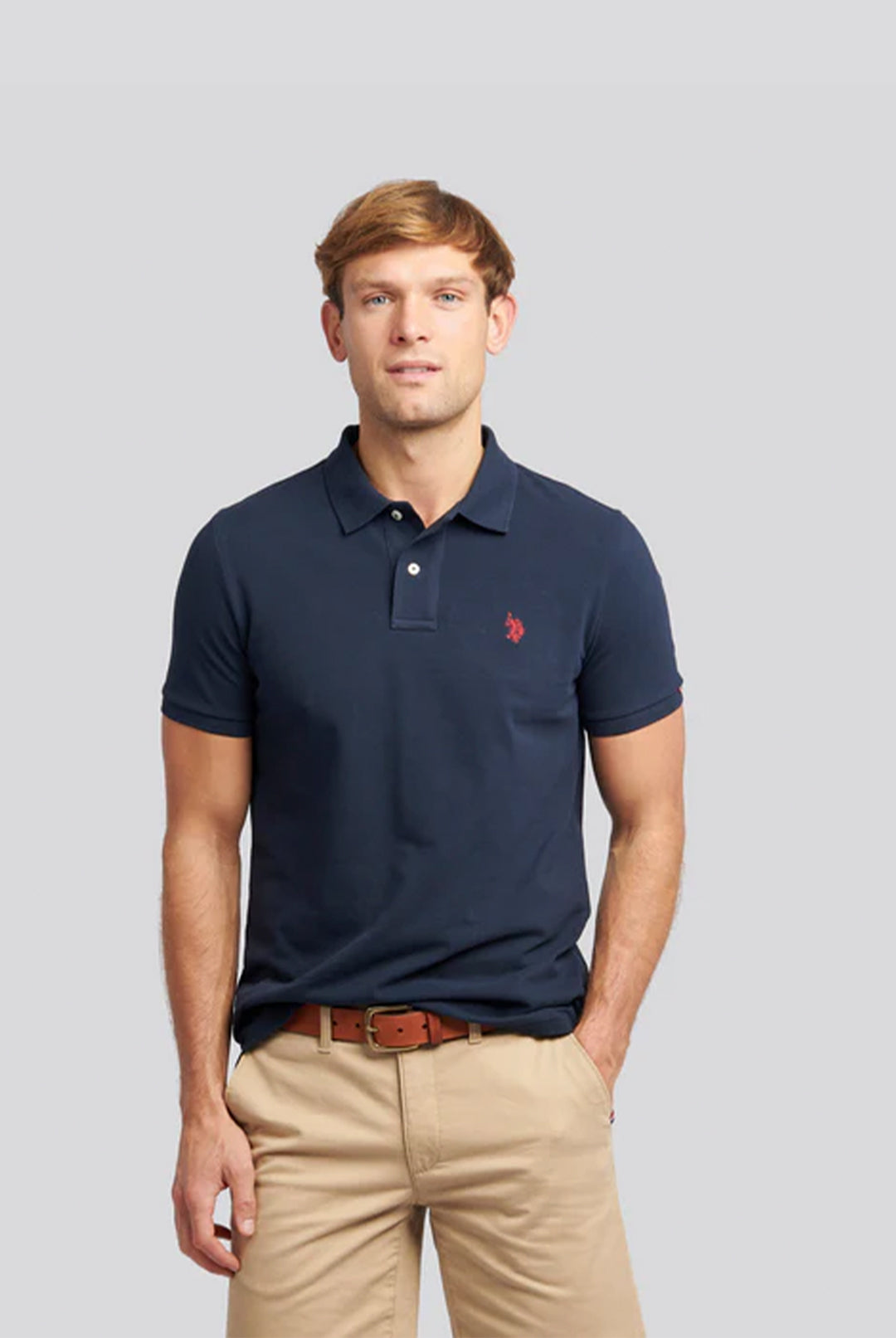 Double Horsemen Polo Shirt - Navy