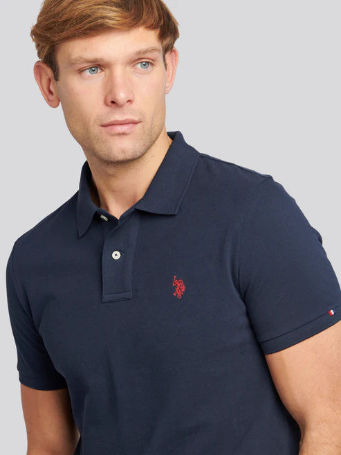 Double Horsemen Polo Shirt - Navy