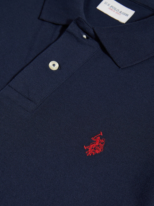 Double Horsemen Polo Shirt - Navy