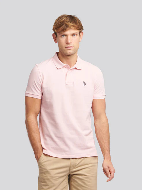 Double Horsemen Polo Shirt - Tickled Pink