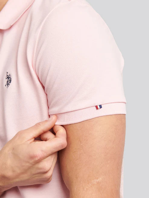 Double Horsemen Polo Shirt - Tickled Pink