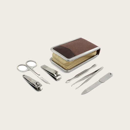Small-Travel Manicure Set - Tan
