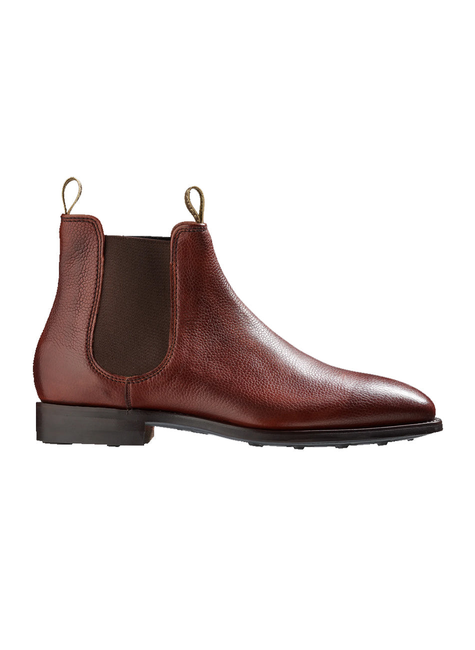 Mansfield Grain Leather Chelsea Boot - Cherry