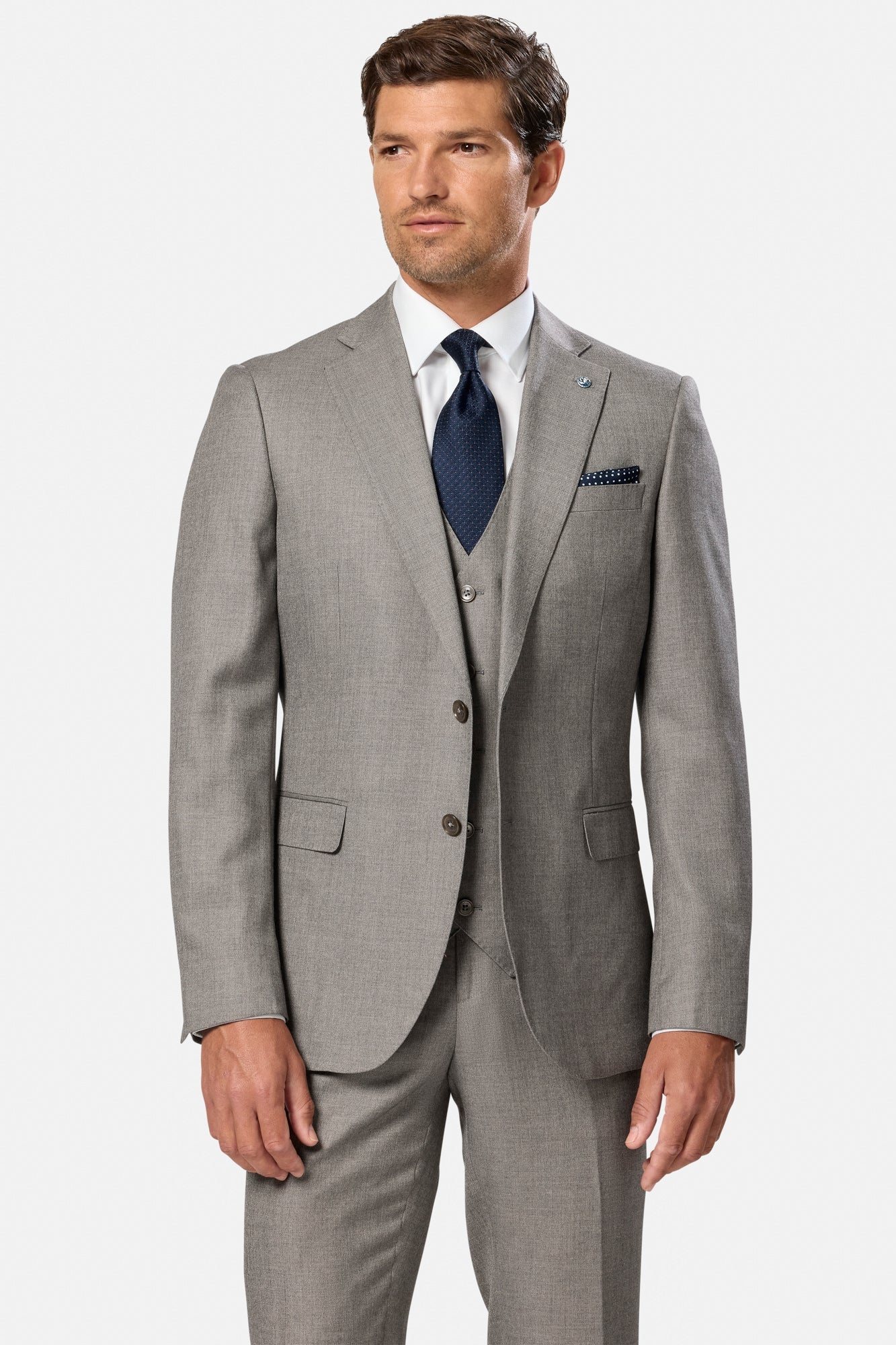 Marco Taupe 3 Piece Suit - Waistcoat