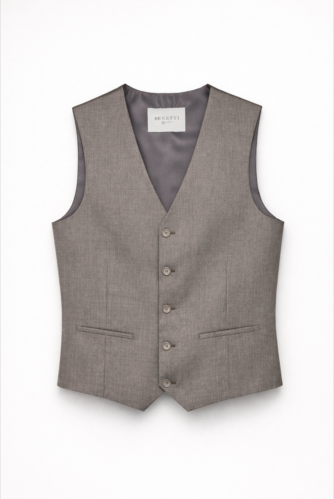 Marco Taupe 3 Piece Suit - Waistcoat